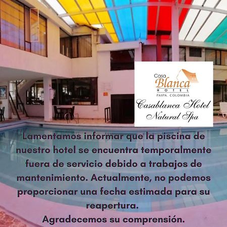 Hotel Casablanca Natural Spa Paipa Exterior foto